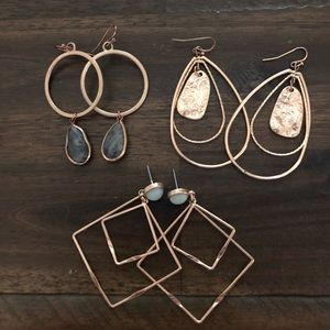 Beautiful earring trio!! 💕